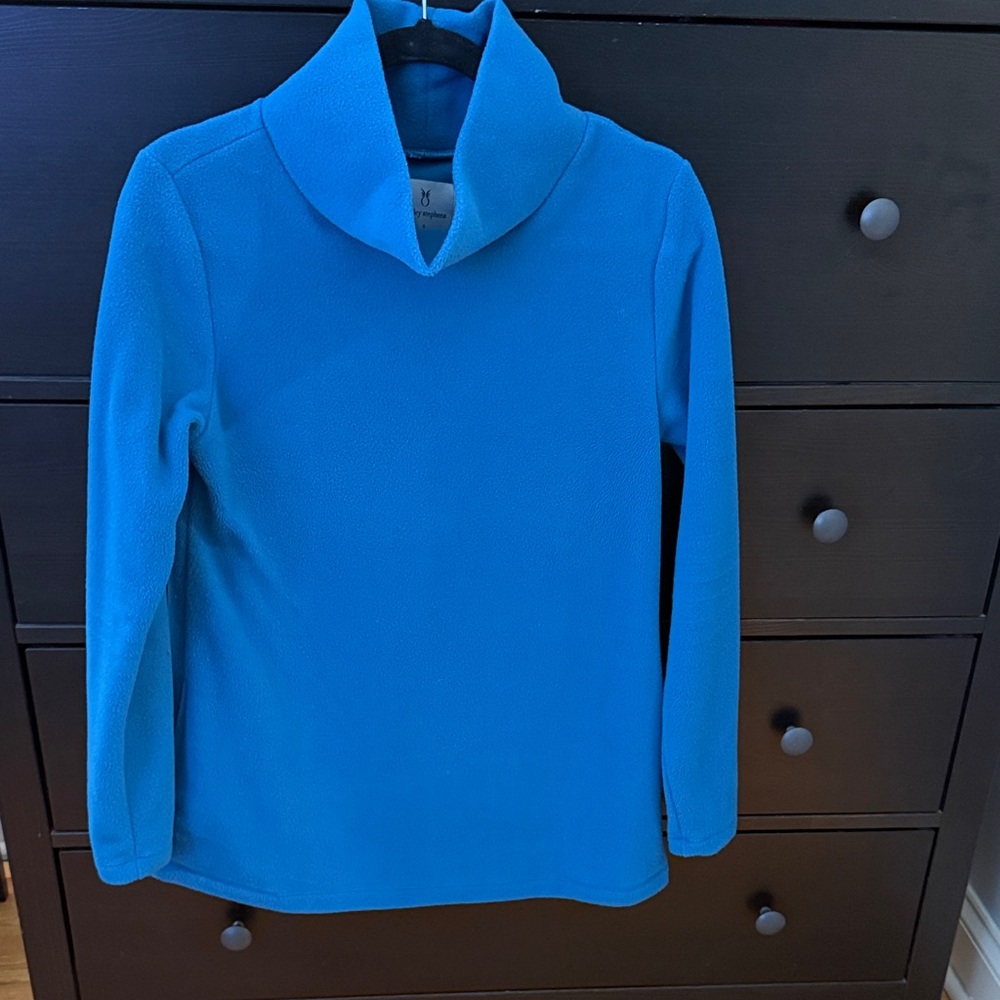 Blue Cowl Neck Sweater Dudley Stephen’s